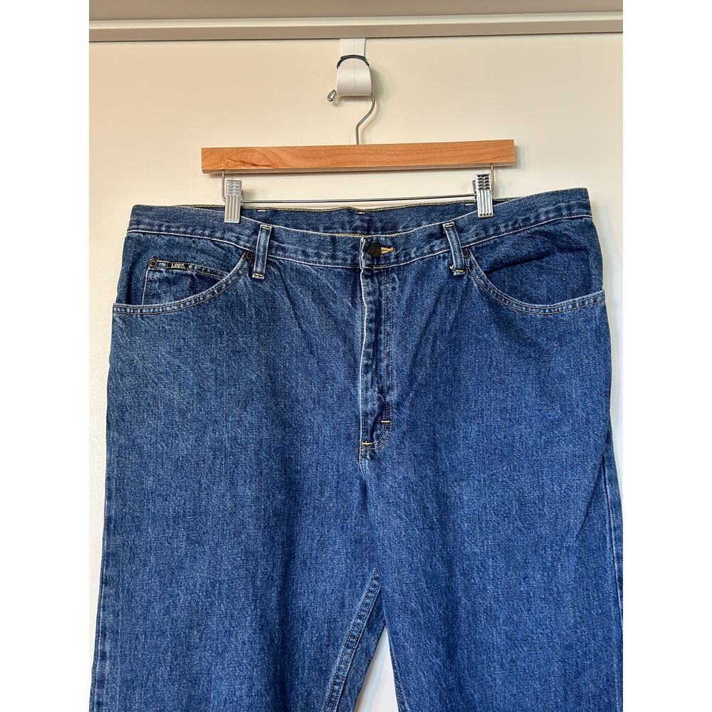 Lee Jeans Men's 42 x 30 100% Cotton Straight Leg Jeans Medium Wash 2008940 - Picture 2 of 9
